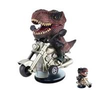 Nankoyal Figurine de Tableau de Bord de Voiture T-Rex,Figurine de Voiture Tyrannosaure Rex - Ornement de dérive de Dinosaure de Voiture,Décor créatif de Moto d'équitation de Dinosaure, Ornement de