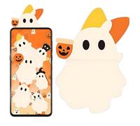 Nankoyal Ghosthees Mystery phoneBuddy - Stick on Halloween Ghost & Pumpkin Phone Topper, Peel-and-Stick Design Figurine, MiniPhone Figure S Surprise Toy, Halloween Phones Decorations