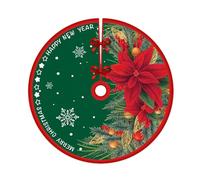 Nankoyal Jupe De Sapin De Noël Grand Modèle - 90 Cm Décor D Arbre Vintage | Tapis Rustique Campagnard pour Intérieur Extérieur,Décoration de Célébration pour Fête