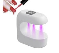 Nankoyal Lampe à ongles - Petit séchoir LED à séchage rapide, lampe à ongles gel UV à un doigt, pour femmes et filles, débutants, salon de maison, voyage, pratique, fête, séance photo, cours de beauté