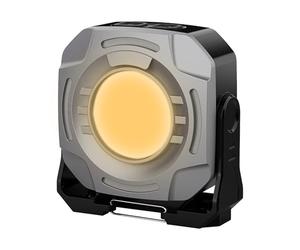 Nankoyal Lampe de travail rechargeable, rotative à 360 degrés, étanche, 2400 lm, lampe de camping pour magasin, soudage, construction, mécanicien, peinture, inspection