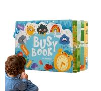 Nankoyal Livres d'apprentissage Précoce - Jouets Interactifs et Amusants - Livres Sensoriels d'apprentissage Précoce pour | pour Garcon Et Fille Developpement Educatif Ecole