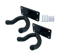 Nankoyal Lot De 2 Supports Muraux Rectangulaires Pour Guitare - Support Mural Er Hu Pour Violon Avec 4 Vis, Antidérapant Accroche Guitare Mural PourGuitare Acoustique Et Violon, 11x10x5 Cm