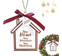 Nankoyal Nouvel Ornement Maison,Ornement Bois Nouveau Logement Pendaison | Pendentif Bois Décoratif pour Mur Porte Fenêtre Poignée Appartement