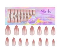 Nankoyal Ongles artificiels courts, appuyez sur les ongles,150 pièces faux ongles dégradés presse dégradée sur les ongles - Faux ongles élégants ombrés pour magasin de manucure à domicile