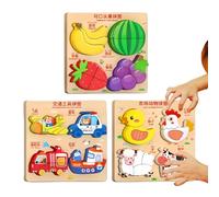 Nankoyal Puzzles en Bois pour | Jeu Éducatif Animaux De La Ferme - Puzzles pour | pour De 4 À 6 Ans avec Activités Véhicules Et Avions pour Voyage Maternelle Anniversaire Et Fêtes De Vacances