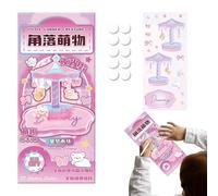 Nankoyal Stickers Superposables | Décalcomanies de Loisirs Créatifs Cartoon Phosphorescentes à Assembler,Autocollants 3D Empilables - Pour Scène Miniature, Coque Téléphone, PC Portable, Carnet,