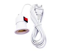 Nankoyal Support d'ampoule avec cordon, prise de lumière avec cordon | Douille de lumière de 8,2 pieds avec type de suspension de sortie,Lanterne suspendue avec bouton marche/arrêt, support de prise,