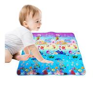 Nankoyal Tapis rampant,Tapis de jeu pliable pour bébés - de jeu rampant pour sol, grand tapis éducatif de 71x79 pouces, pliable, antidérapant, rembourré, Super doux