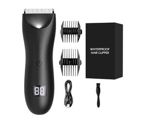 Nankoyal Tondeuse À Poils Corporels Pour Hommes | Kit De Toilette Électrique Avec Lumières LED | Tondeuse Pour Zone Bikini Étanche | Pour Routine Matinale Pré-Entraînement Voyage Vacances Fitness