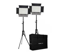 Nanlite 1200-CSA bi-color dual kit (w/ case & light stand)