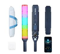 NANLITE Baguette lumineuse LED RGBW 2700-7500 K bicolore, contrôle par application et intégré, éclairage vidéo portable léger pour créateurs de contenu, vloggers, photographes et cinéastes (bleu nuit)