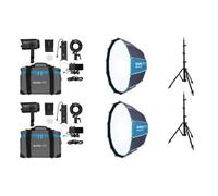 Nanlite Forza 60 II Kit double LED (avec pied d'éclairage et boîte à lumière)