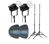 Nanlite - Kit 2 Torches FC 720C + boîtes à lumière 120cm + pieds