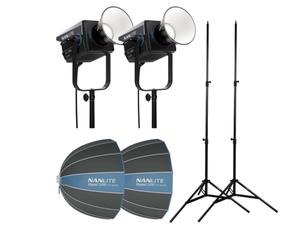 Nanlite - Kit 2 Torches FC 720C + boîtes à lumière 120cm + pieds