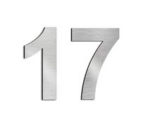 nanlyiau 2pc 3in/7.5cm Numero maison Chiffres de boîte aux lettres design en acier inoxydable 304 massif