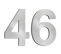 nanlyiau 2pc 3in/7.5cm Numero maison Numéros de maison numero maisonchiffres de boite aux lettres numero maison design en acier inoxydable 304 massif(3in number 46/49)