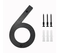 nanlyiau 3D Numéro de maison noir, Hauteur 8in/20cm grand numéro de maison épais 10 mm, matériau ABS,résistant aux intempéries et à la corrosion(ABS 8in6/9)