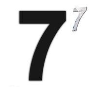 nanlyiau 3in/75mm numéro maison noir muméro de maison numéro maison adhésif fait de solides inoxydable SUS304(paste bl 3in7)