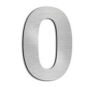 nanlyiau 4in/10.2cm numero maison numéro de maison de numéro de rue,En Acier Inoxydable Massif 304,Flottant Home Adresse Plaque(4in 0)