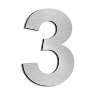 nanlyiau 4in Numero maison Numéros de maison numero maisonchiffres de boite aux lettres numero maison design en acier inoxydable 304 massif Hauteur 4in/10.2mm(4in number 3)