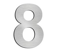 nanlyiau 5in/12.5cm numero maison numéro de maison de numéro de rue,En Acier Inoxydable Massif 304,Flottant Home Adresse Plaque(5in 8)