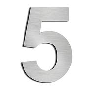 nanlyiau 5in Numero maison Numéros de maison numero maisonchiffres de boite aux lettres numero maison design en acier inoxydable 304 massif Hauteur 5in/12.5mm(5)