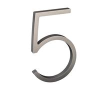 nanlyiau 5in Numéros de maison Numero maison numero maisonchiffres de boite aux lettres numero adhesif Production acrylique (Argent 5)