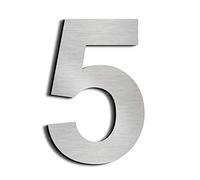 nanlyiau 6in/15.3cm numero maison numéro de maison de numéro de rue,En Acier Inoxydable Massif 304,Flottant Home Adresse Plaque(6in 5)