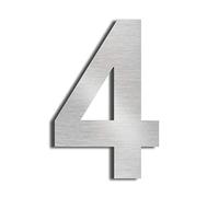 nanlyiau 6in/15.3cm numero maison numéro de maison de numéro de rue,En Acier Inoxydable Massif 304,Flottant Home Adresse Plaque(6in 4)