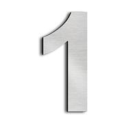 nanlyiau 6in/15.3cm numero maison numéro de maison de numéro de rue,En Acier Inoxydable Massif 304,Flottant Home Adresse Plaque(6in 1)