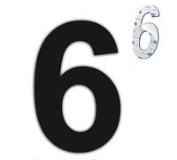nanlyiau 6in/153mm numéro maison noir muméro de maison numéro maison adhésif fait de solides inoxydable SUS304(paste bl 6in6/9)
