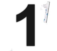 nanlyiau 6in/153mm numéro maison noir muméro de maison numéro maison adhésif fait de solides inoxydable SUS304(paste bl 6in1)