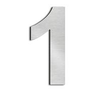 nanlyiau 6in Numero maison Numéros de maison numero maisonchiffres de boite aux lettres numero maison design en acier inoxydable 304 massif Hauteur 6in/15.3mm(6in number 1)
