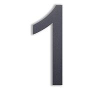 nanlyiau 8in numero maison anthracite Numéro de Maison numero maison Acier inoxydable de numéro de rue Aspect flottant, facile à installer et fait de solides SUS304（7016 8in1）