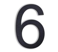 nanlyiau 8in numéro maison noir Numéro de Maison numero maison Acier inoxydable de numéro de rue Aspect flottant, facile à installer et fait de solides SUS304(black 8in6)