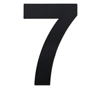 nanlyiau Numero Maison 4in/10.2cm Numéro de Maison Moderne NOIR- Acier inoxydable brossé fait de solides 304.Aspect flottant(black 4in7)