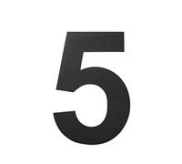 nanlyiau Numero Maison 8in/20.5cm Numéro de Maison Moderne NOIR- Acier inoxydable brossé fait de solides 304.Aspect flottant(black 8in5)