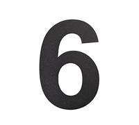 nanlyiau Numero Maison 8in/20.5cm Numéro de Maison Moderne NOIR- Acier inoxydable brossé fait de solides 304.Aspect flottant(black 8in6/9)