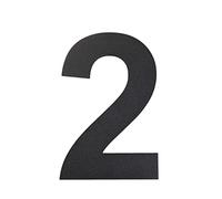 nanlyiau Numero Maison 9in/22.8cm Numéro de Maison Moderne NOIR- Acier inoxydable brossé fait de solides 304.Aspect flottant(black 9in2)