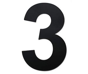 nanlyiau numero maison anthracite Numero Maison Numéro de Maison Moderne-Haute 25.4cm /10in RAL 7016 Acier inoxydable, Aspect flottant, facile à installer et fait de solides SUS304(7016 10n3)