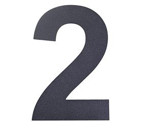 nanlyiau numero maison anthracite Numero Maison Numéro de Maison Moderne-Haute 30.5cm /12in RAL 7016 Acier inoxydable, Aspect flottant, facile à installer et fait de solides SUS304(7016 12n2)