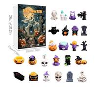 Nanmiyan Calendrier de l'Avent des Collectionneurs d'Horreur - 24 Jours De Calendrier Compte À Rebours Pour La Saison Horreur - Figurines Collectionnables Résine Étranges Décor pour Étagre Cheminée
