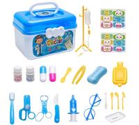 Nanmiyan Ensemble de Jouets de Docteur, Deluxe Pretend Play Doctor Kit Jouet avec Stéthoscope, Kit de Docteur réaliste pour , kit de de Simulation pour Tout-Petits garçons Filles à