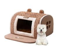 Nanmiyan Pet Cave Douillet,Tanière Chaude de Repos,Maison Douce pour Chiot - pour Chiot Chat Chien Moyen Petit Repos Hiver Intérieur Nouveaux Maîtres