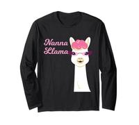 Nanna Lama Grandma Alpaga Cute Animal Lover Manche Longue