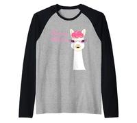 Nanna Lama Grandma Alpaga Cute Animal Lover Manche Raglan