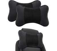 NANNANQIPEI 2 Pièces Coussins de Soutien du Cou pour siège de Voiture pour Audi Q2 Q3 Q4 Q7 TT TTS TT-RS, Coussin de Nuque de Voiture, Support de tête de siège de Voiture
