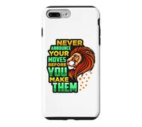 N'annoncez jamais Vos mouvements Avant de Les Faire Lion Roi Lion Coque pour iPhone 7 Plus/8 Plus