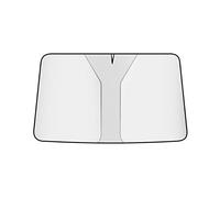 NANNUT Visière de Pare-Soleil de Pare-Brise Fenêtre Avant de Voiture, pour Renault Kadjar Fluence, Pare-Soleil Pliable Protection Complète, Bloque Les UV, Accessoires Décoration D'isolation,Silver